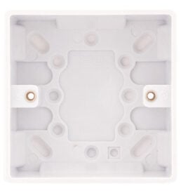 SSL553 1 Gang 35mm Single Pattress Box White