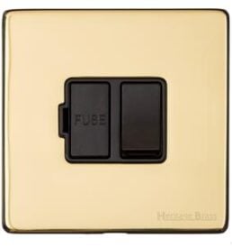 Heritage Brass Polished Brass | Switched Spur (13 Amp)